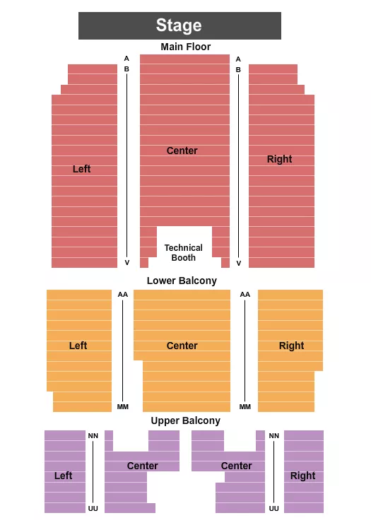 seating chart for The Knox Memorial - End Stage - eventticketscenter.com